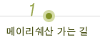 메이리쉐산 가는 길